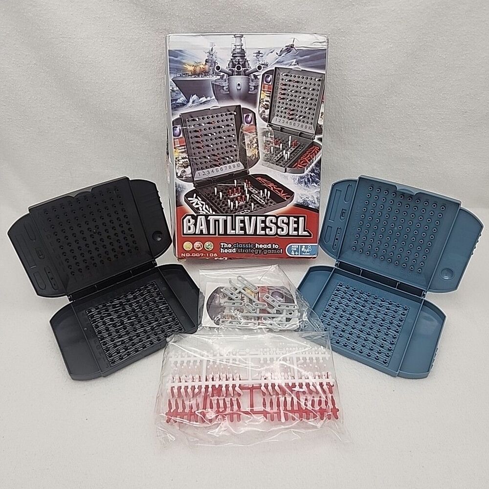 Game Battlevessel Classic Battleships Strategy Naval Combat Strategy Board NEW